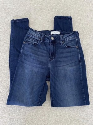 Carly Jean Los Angeles Tate Skinny Jeans Size 3 Dark Wash
