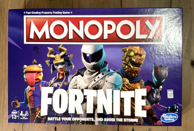 Monopoly Fortnite Edition Board Game 99% Complete Missing 2 of 110 Health Chips
