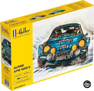 Heller Bausatz Renault Alpine A110 1600 S Classic 1:24 Model Kit Art 80745