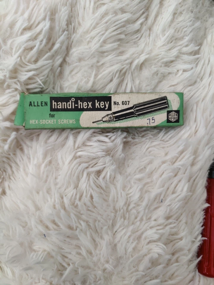 Vintage Allen Handi-Hex Key No. 607 – .050 Hex Size – Original Box – Made in USA - Image 2 of 4