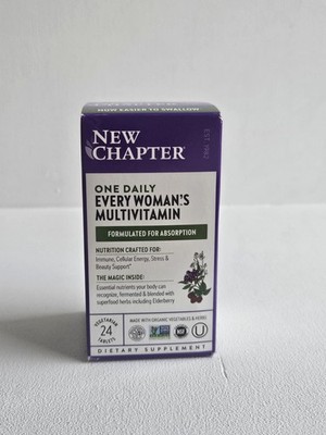 New Chapter Every Woman s One Daily Multivitamin Tablets-24 Count- Exp 08/2025