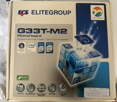 ECS ELITEGROUP G33T-M2 Socket 775 Intel G33 DDR2 800 mATX Motherboard