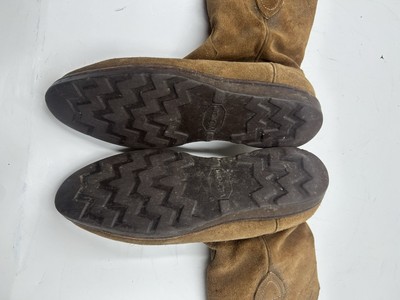 Tecovas Mens Leather Suede Cowboy Western Boots Brown Size  display picture 2
