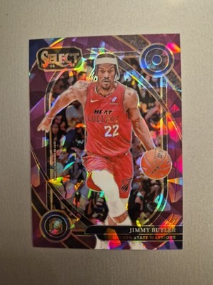 2024-25 Panini Select - Courtside Jimmy Butler #233 Purple Cracked Ice Prizm /99