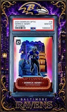 DERRICK HENRY💎SSP💎2024 Panini Donruss Optic - Uptowns #18💎PSA 10 GEM MINT💎