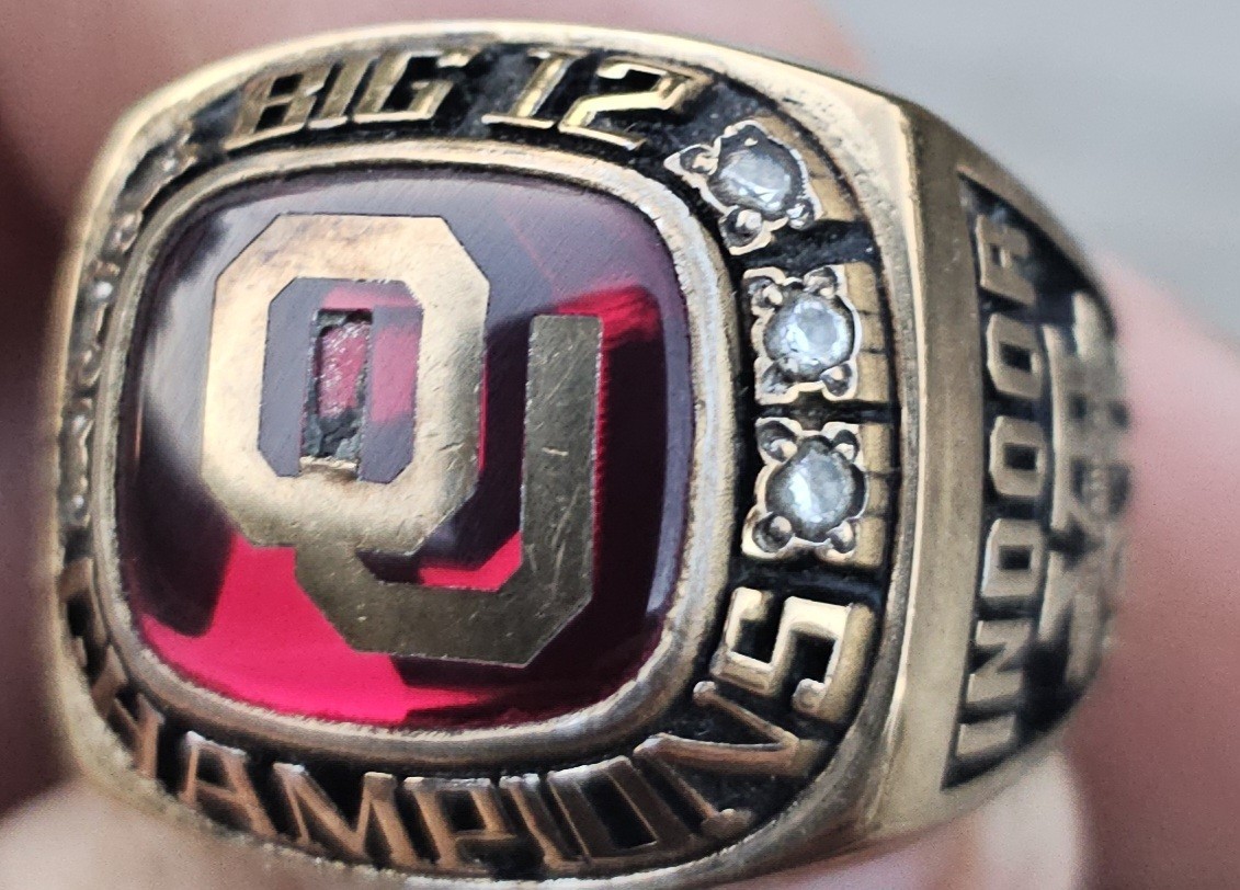 2010 OKLAHOMA SOONERS BIG 12 CHAMPIONS CHAMPIONSHIP RING SIZE 12