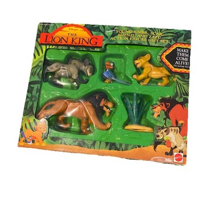 Mattel Disney Lion King Figure Set Simba Scar Zazu Shenzi Sealed