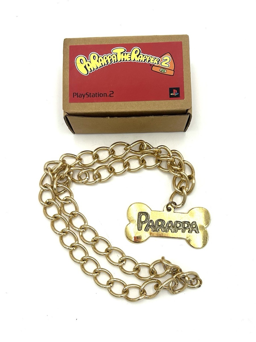 RARE Parappa The Rapper Gold Colored Large Chain Bling Bone