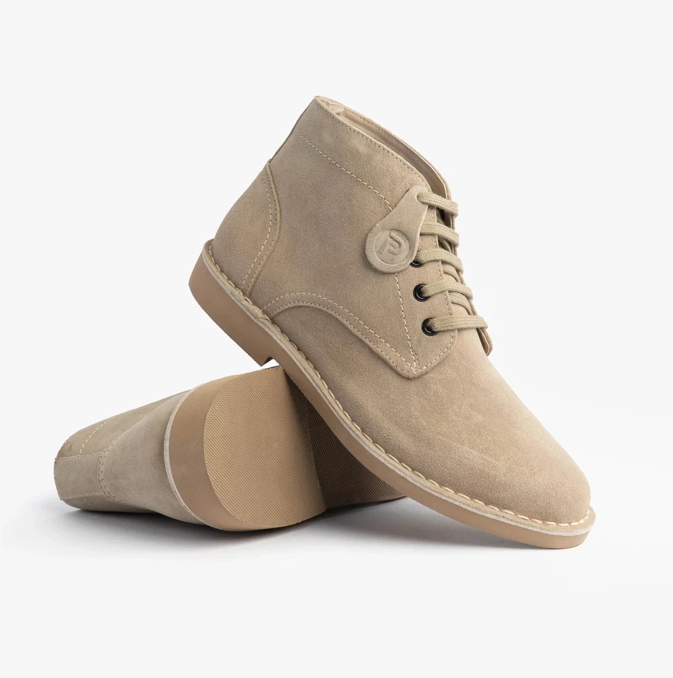 Popps RANGER Bottes Désert Homme Décontractées à Lacets Confort Daim - Photo 3/4