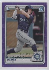 2020 Bowman Draft Chrome Purple Refractor 69/250 Zach DeLoach #BD-28 s7f