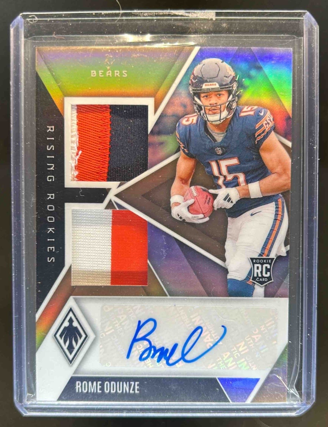 Rome Odunze Panini Phoenix Rising Rookies Dual Patch Autographs #RRDPROE Bronze