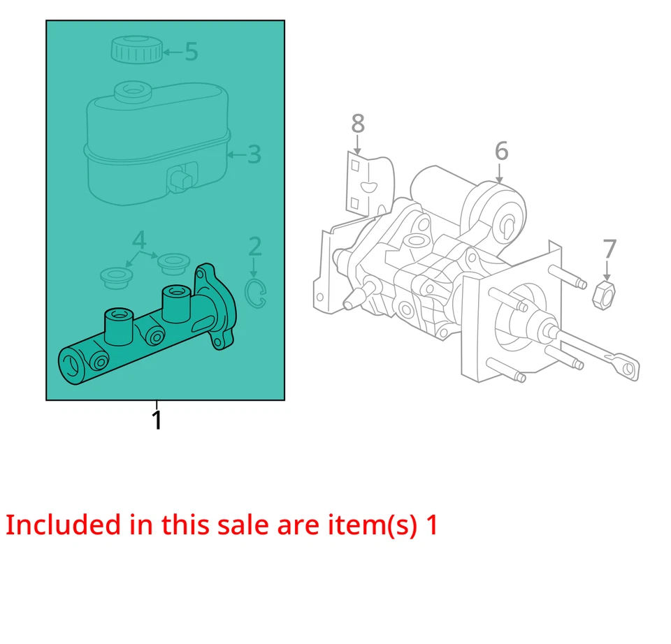 Dodge Ram 2500 2021 cilindro maestro de frenos OEM 50 k millas - LKQ403462557 Foto 4 de 4