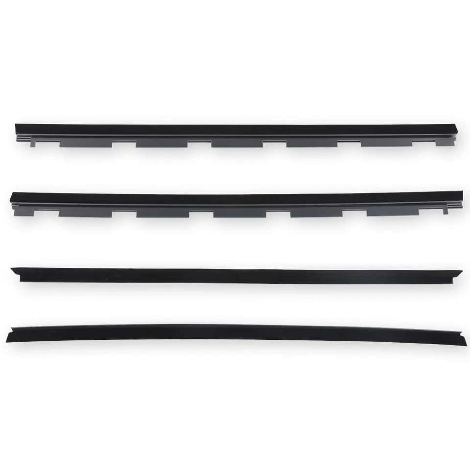Fit For Chevy Truck Inner & Outer Window Sweep Felt Seal Weatherstrip Kit 4Pcs - Изображение 3 из 4