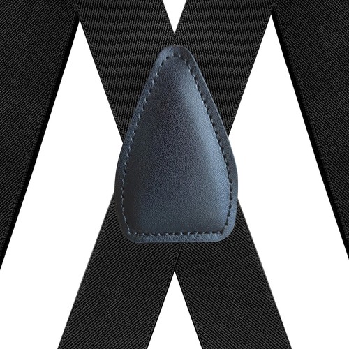 Bretelle Uomo Adulto Pantaloni Elasticizzati Bretelle Cintura 3,5CM Tessitura Resistente - Foto 3 di 16