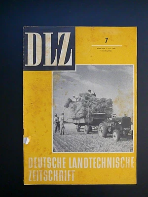 DLZ Zeitschrift Köla Mähdrescher Miststreuer Traktor Schlepper Landtechnik 1958 - Bild 1 von 4