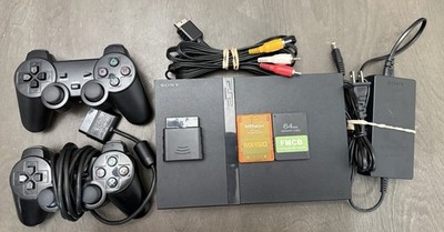 Sony PlayStation 2 PS2 Slim Black Console
