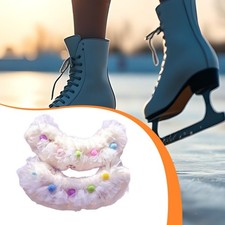 Protège-lames de patins à glace en peluche, portables et confortables, pour