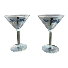 Vintage Buffy The Vampire Slayer Martini Glasses Set Of Two - 1999 Unused