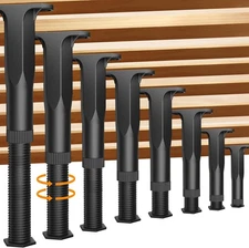 8PCS Adjustable Bed Support Legs Frame Support Legs for King Queen Bed Slats He