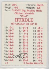 1986 APBA Baseball 1985 Season Perforated Clint Hurdle fm0