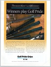 Golf Pride Grips Eaton Golf Victory Velvet 1994 Vintage Print Ad