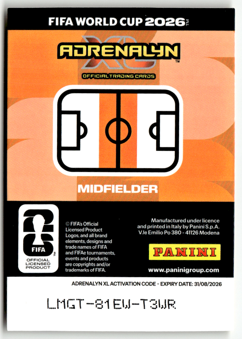 Panini World Cup Adrenalyn 2026 James Rodriguez Premium Limited