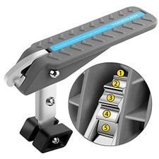 Universal Car Door Step with 5 Gear Adjustment/No Assembly, Large Light Gery