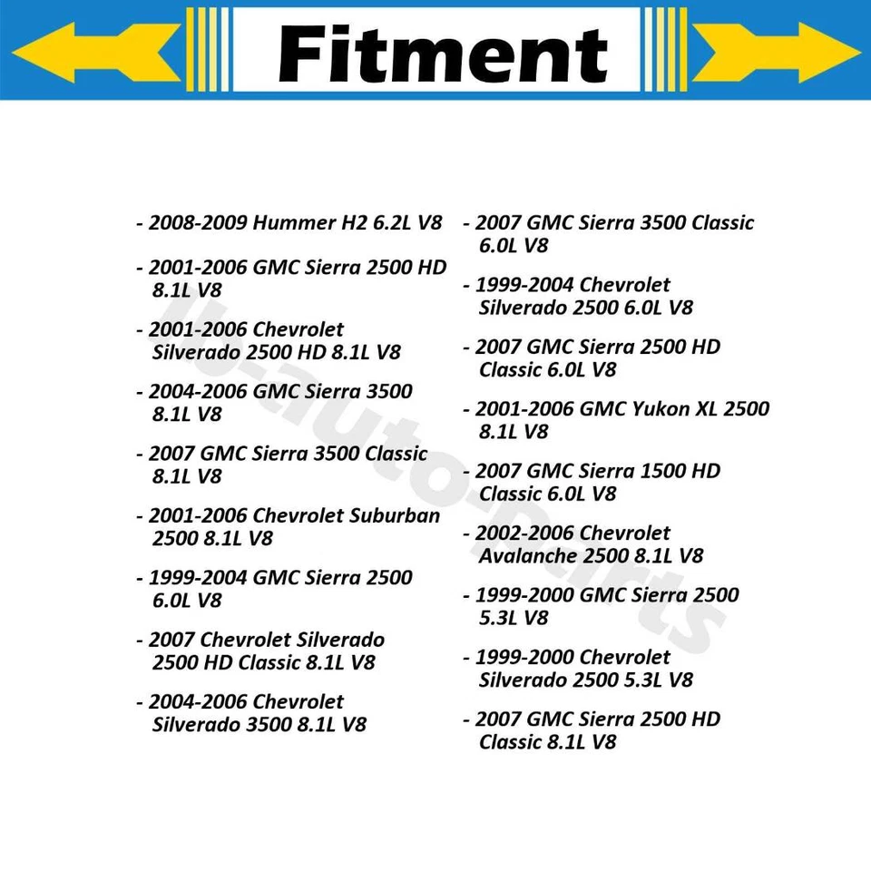 Pinzas de freno delanteras traseras 4x para Chevrolet Avalanche 2500 2002-2006 8,1 L Foto 3 de 4