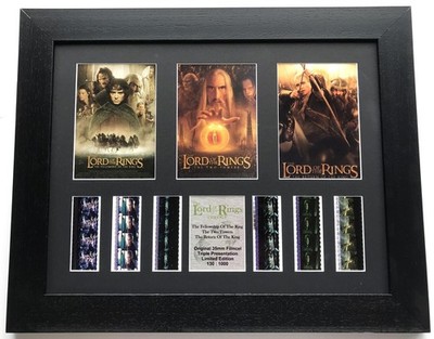 Handgefertigtes Display mit original Filmzellen für Herr der Ringe Fans v5