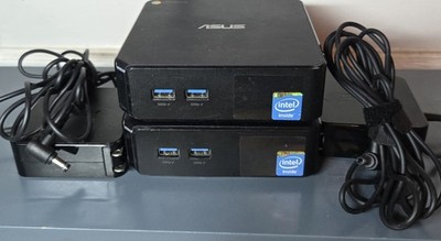 2X MASUS Chromebox CN60 16GB SSD Intel Celeron 1.40GHz 4GB RAM w/ Power Supply