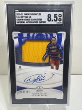 2020 Chronicles Neymar Jr Crown Royale Silhouettes Jersey Auto #/389 SGC 8.5 PW