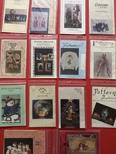 Tole Painting Pattern Packets Lot By Various Artists