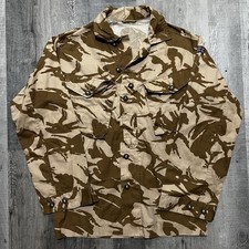 Vtg 90s British Army Tropical Desert Jacket Sz M DPM Camo Slant Pocket 180/96