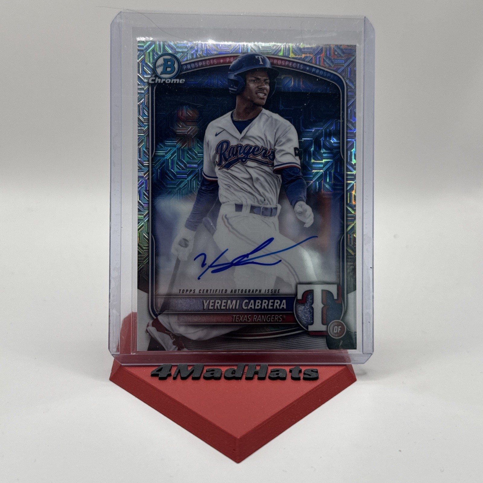2025 Bowman Chrome YEREMI CABRERA - MOJO Auto #BMA-YCA -RANGERS