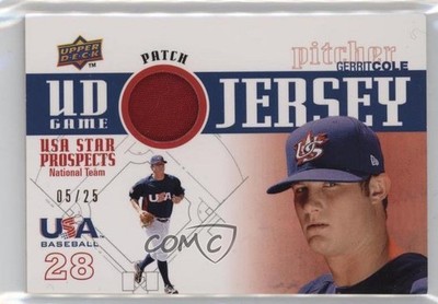 2009 Upper Deck Signature Stars UD Game Jersey 5/25 Gerrit Cole Patch 1j2