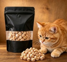 200G Bag Natural Healthy Freeze Dried Chicken Bites Snacks Treats For Cats UK