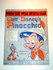 Sheet Music PINOCCHIO 1939 ORIGINAL Irving Berlin When You Wish Upon a Star VG — photo 1