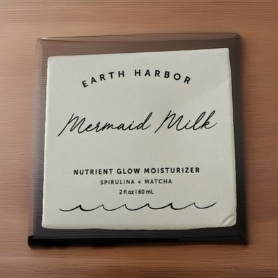 Earth Harbor Mermaid Milk Nutrient Glow Moisturizer Spirulina + Matcha 1.25oz.