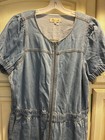 Madewell Plus Denim Puff-Sleeve Zip-Up Coverall in Milburn Wash, 14 W — photo 4