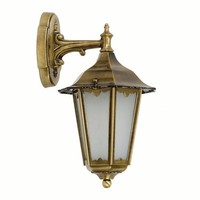 AußEn Lampe Messing IP43 H:35Cm Rustikal Sitia Laterne Wand Terrasse Haus Hof