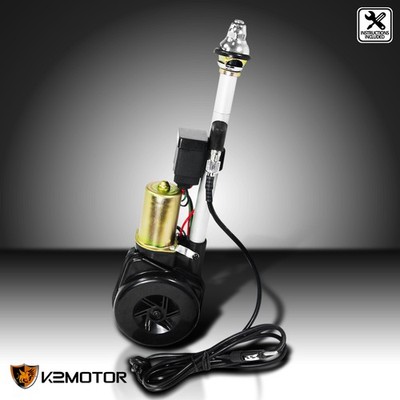 Electric Power Antenna Am Fm Radio Mast Replacement 12V For Car Vehicle