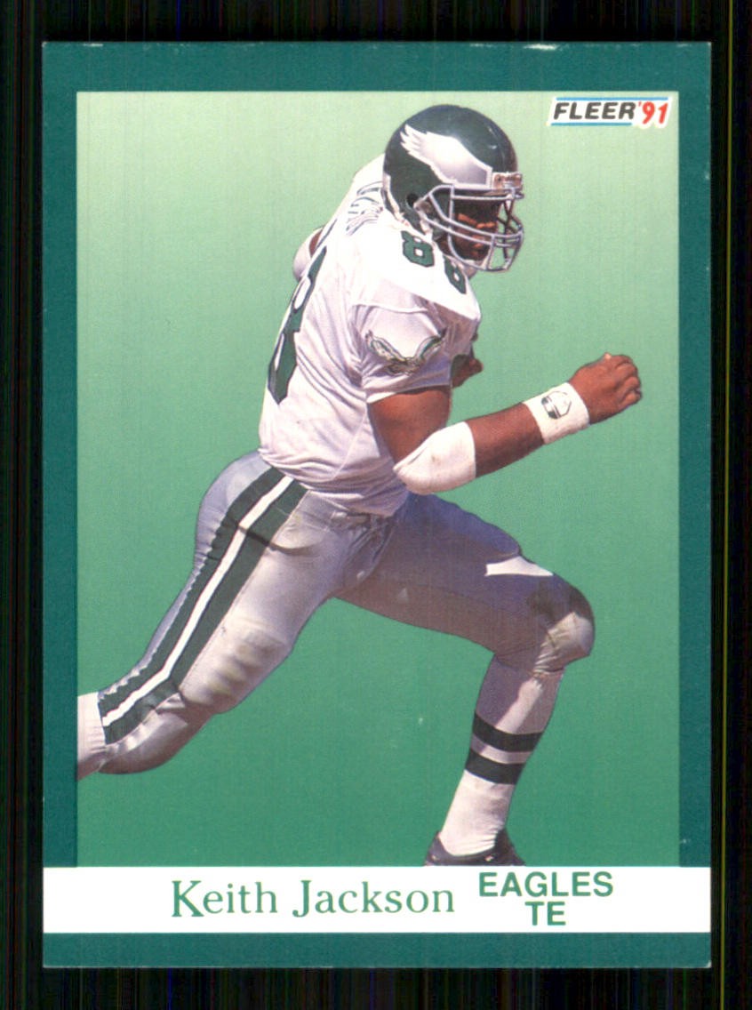 1991 Fleer #329 Keith Jackson Philadelphia Eagles 7538