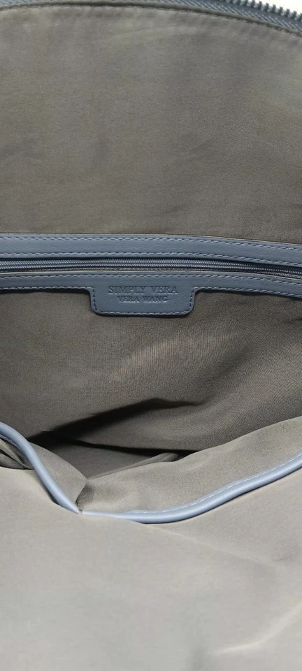Bolso de Mano Simply Vera Wang Suave Cartera - Mustang Azul Gris - Nuevo Foto 4 de 4