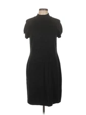 AB Studio Women Black Casual Dress L