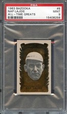 1963 Bazooka #8 Nap Lajoie PSA 9 All-Time Greats HOF GOAT POP 2! None higher!