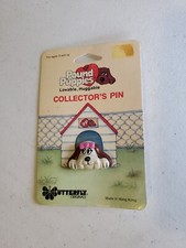 Vintage 1986 Pound Puppies Collector's Pin Hong Kong Butterfly Originals