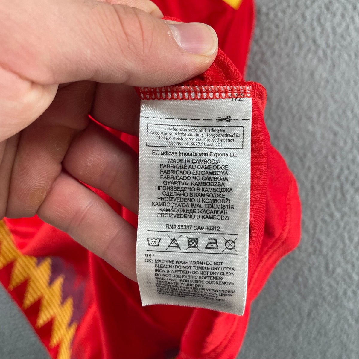 Adidas Spain National Team Morata #7 Football Soccer Jersey Adidas Spain National Team Morata #7 Football Soccer Jersey