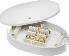60 Amp Junction Box 3 Terminal White 25mm