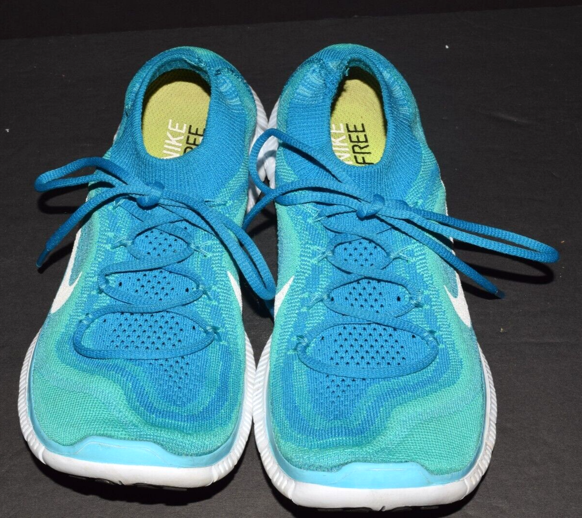 ナイキ Nike Free 5.0 Flyknit Women's Running Shoes Size 8 Atomic Teal