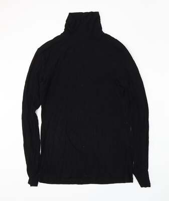Matalan Damen schwarz Stehkragen Viskosemischung Pullover Größe 14